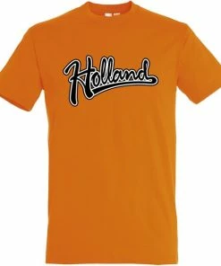 Vundy T-shirt Holland Tekst | Oranje Holland Shirt | WK 2022 Voetbal | Nederlands Elftal Supporter | Oranje | Maat XL