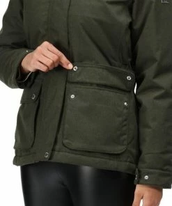 De Regatta Linette Jas - Jas - Dames - Waterdicht - GeÃ¯soleerd - Donkergroen -Exporteren dameskleding winkel 550x615