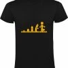 Merkloos T-shirt - Lego Evolution - Zwart, XS -Exporteren dameskleding winkel 550x622 3