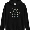 Gildan Hoodie Sweater | Friends | Merchandise | Merch | Kleding - Maat M - Trui - Zwart - Unisex - Katoen - Polyester - Capuchon - Lange Mouw - Steekzakken
