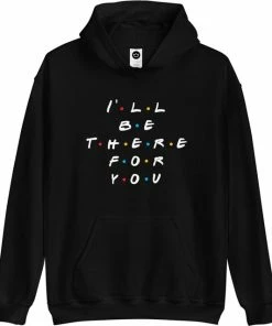 Gildan Hoodie Sweater | Friends | Merchandise | Merch | Kleding - Maat XL - Trui - Zwart - Unisex - Katoen - Polyester - Capuchon - Lange Mouw - Steekzakken