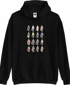 Gildan Hoodie Sweater | The Office | Team | Dunder Mifflin | Merchandise | Merch | Kleding - Maat S - Trui - Zwart - Unisex - Katoen - Polyester - Capuchon - Lange Mouw - Steekzakken