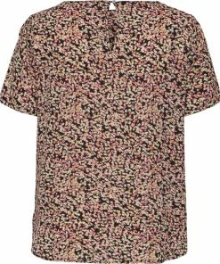 ONLY CARMAKOMA CARVICA SS TOP NOOS WVN Dames T-shirt - Maat 50 -Exporteren dameskleding winkel 550x645 1