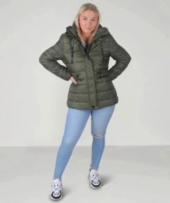 Paragoose - Dames Winterjas / Parka - Simone - Groen -Exporteren dameskleding winkel 550x646 2