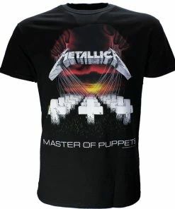 POPMERCH Metallica Master Of Puppets Band T-Shirt Zwart - Officiële Merchandise