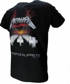 POPMERCH Metallica Master Of Puppets Band T-Shirt Zwart - Officiële Merchandise -Exporteren dameskleding winkel 550x647 1