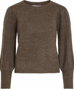 Vila Dames Trui - Bruin- Maat S