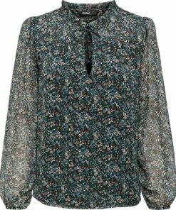 Only Blouse Onlditsy L/s Blouse Wvn Noos 15229700 Balsam Green/fall Ditsy Dames Maat - L