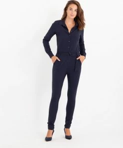 Blauwe Jumpsuit Van Je M'appelle - Dames - Travelstof - Maat L - 5 Maten Beschikbaar 39 Blauwe Jumpsuit Van Je M'appelle - Dames - Travelstof - Maat L - 5 Maten Beschikbaar -Exporteren dameskleding winkel 550x656 3