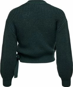 Only Vest Onlbreda Wrap L/s Cardigan Knt Noos 15236624 Green Gabels Dames Maat - L -Exporteren dameskleding winkel 550x663