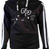 Difuzed Hello Kitty Hoodie/trui -L- Side Buttons Zwart -Exporteren dameskleding winkel 550x665 2