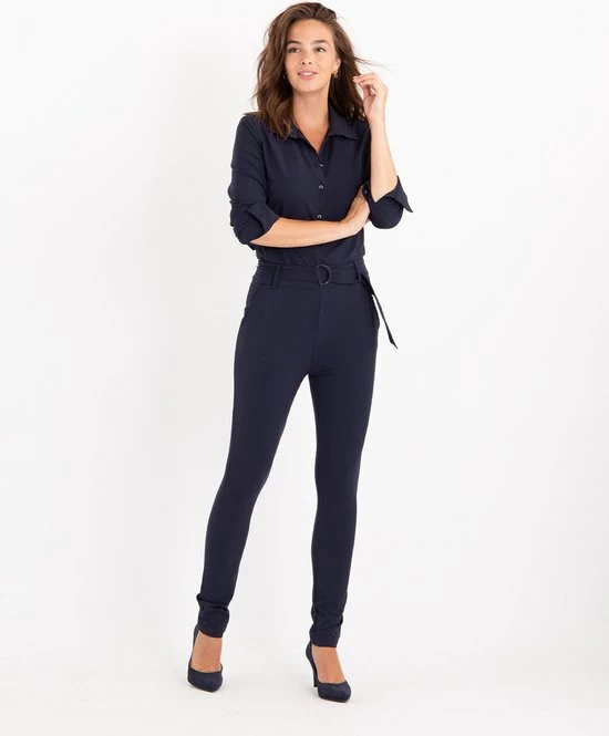 Blauwe Jumpsuit Van Je M'appelle - Dames - Travelstof - Maat L - 5 Maten Beschikbaar 25 Blauwe Jumpsuit Van Je M'appelle - Dames - Travelstof - Maat L - 5 Maten Beschikbaar - Afbeelding 23