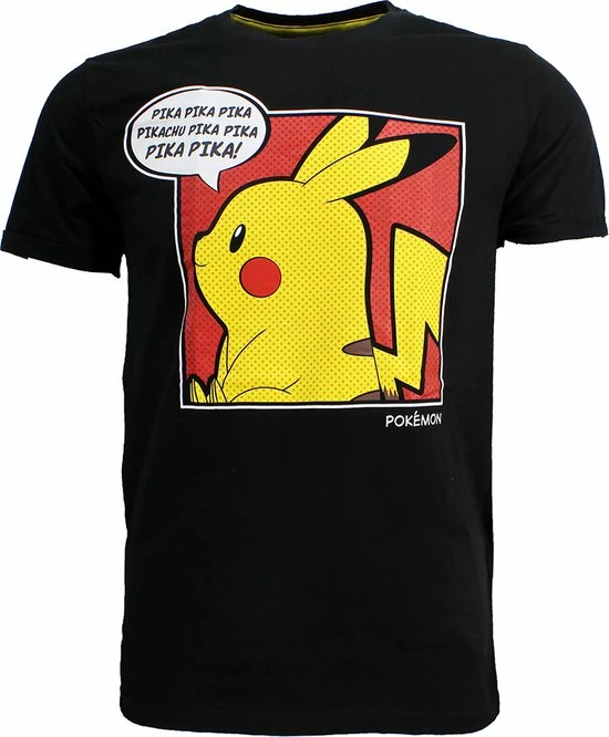 Pokémon Pikachu Pop-Art Comic T-Shirt - Officiële Merchandise 3 Pokémon Pikachu Pop-Art Comic T-Shirt - Officiële Merchandise