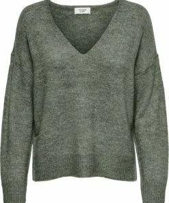 JDY JDYELANORA L/S V-NECK PULLO. KNT NOOS Dames Trui - Maat XS