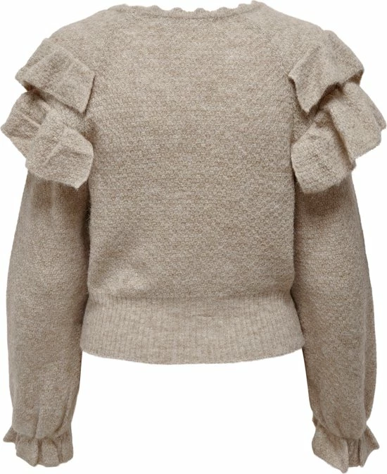 ONLY ONLLIZZIE LIFE L/S RUFFLE PULLOVER KNT Dames Trui - Maat XS 4 ONLY ONLLIZZIE LIFE L/S RUFFLE PULLOVER KNT Dames Trui - Maat XS - Afbeelding 2