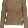 Only Trui Onlgeena Xo L/s Pullover Knt Noos 15113356 Tigers Eye Dames Maat - S