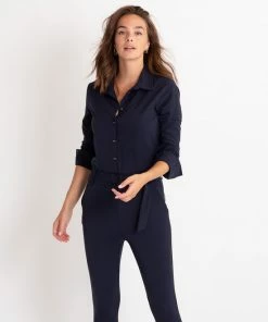 Blauwe Jumpsuit Van Je M'appelle - Dames - Travelstof - Maat L - 5 Maten Beschikbaar 42 Blauwe Jumpsuit Van Je M'appelle - Dames - Travelstof - Maat L - 5 Maten Beschikbaar -Exporteren dameskleding winkel 550x677 4