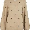 OBJECT OBJEVE NONSIA L/S PULLOVER AOP NOOS Dames Trui - Maat M