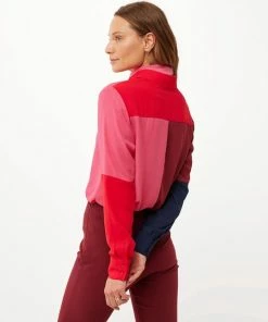Mexx Dames Colorblock Blouse Multicolor -Exporteren dameskleding winkel 550x680 1