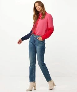 Mexx Dames Colorblock Blouse Multicolor -Exporteren dameskleding winkel 550x681 1