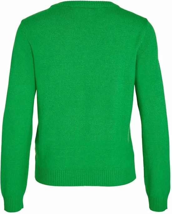 Vila Trui Viril O-neck L/s Knit Top - Noos 14054177 Kelly Green/dark Melan Dames Maat - S 5 Vila Trui Viril O-neck L/s Knit Top - Noos 14054177 Kelly Green/dark Melan Dames Maat - S - Afbeelding 3