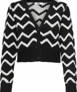 JDY JDYMOSS BONNIE L/S SHORT CARDIGAN KNT Dames Vest - Maat L
