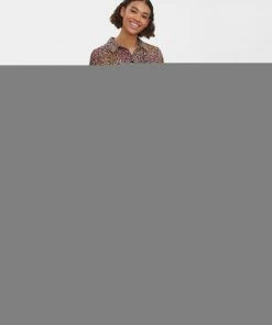 VERO MODA VMLOTUS L/S SHIRT DRESS WVN GA BTQ Dames Jurk - Maat XL -Exporteren dameskleding winkel 550x686 3