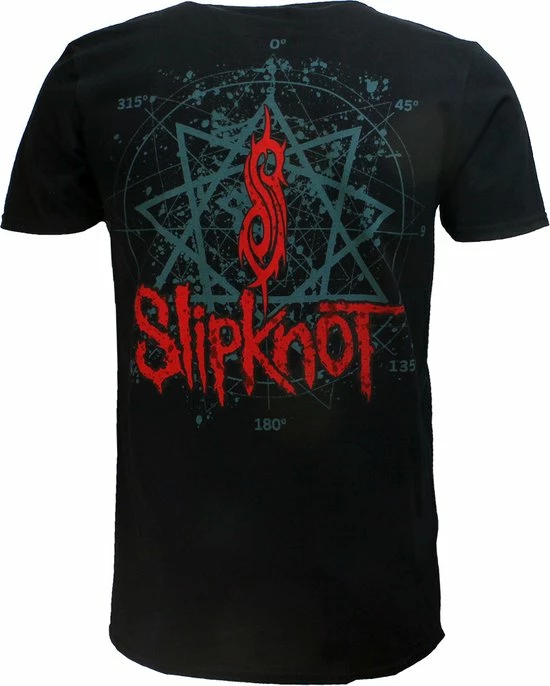 POPMERCH Slipknot Masks Band T-Shirt Zwart - Officiële Merchandise 4 POPMERCH Slipknot Masks Band T-Shirt Zwart - Officiële Merchandise - Afbeelding 2
