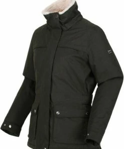 De Regatta Linette Jas - Jas - Dames - Waterdicht - GeÃ¯soleerd - Donkergroen -Exporteren dameskleding winkel 550x696 1