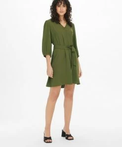 JDY JDYDIVYA 3/4 DRESS WVN Dames Jurk - Maat S