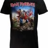 POPMERCH Iron Maiden The Trooper Band T-Shirt Zwart - Officiële Merchandise