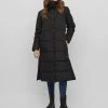 VILA VINILLY L/S NEW HIGH NECK LONG COAT/TB Dames Jas - Maat 38