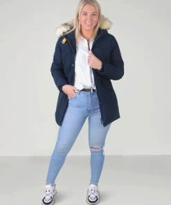 Paragoose - Dames Winterjas - Parka - Colette - Navy -Exporteren dameskleding winkel 550x697 8