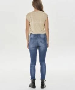 ONLY ONLSILVERY S/S V NECK LUREX TOP JRS NOOS Dames T-shirt - Maat M -Exporteren dameskleding winkel 550x699