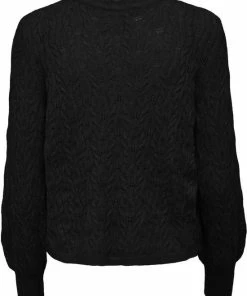 Only Trui Onlfia Katia Structure Pull Cc Knt 15259302 Black Dames Maat - XL -Exporteren dameskleding winkel 550x700 2