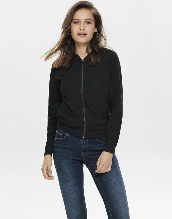 ONLY ONLJOYCE L/S BOMBER SWT Dames Vest- Maat L 5 ONLY ONLJOYCE L/S BOMBER SWT Dames Vest- Maat L - Afbeelding 3