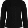 VILA VIOA L/S HIGH-NECK KNIT TOP - NOOS Dames Trui - Maat M