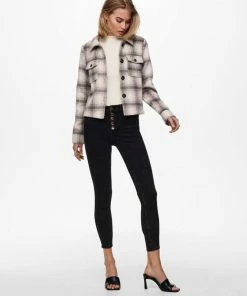 ONLY ONLLOU SHORT CHECK JACKET OTW NOOS Dames Jas - Maat L -Exporteren dameskleding winkel 550x708 1