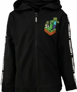 POPMERCH Minecraft Creepers Kids Hoodie Vest - Officiële Merchandise 8 POPMERCH Minecraft Creepers Kids Hoodie Vest - Officiële Merchandise -Exporteren dameskleding winkel 550x708 6