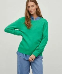 Vila Trui Viril O-neck L/s Knit Top - Noos 14054177 Kelly Green/dark Melan Dames Maat - S 23 Vila Trui Viril O-neck L/s Knit Top - Noos 14054177 Kelly Green/dark Melan Dames Maat - S -Exporteren dameskleding winkel 550x710 2