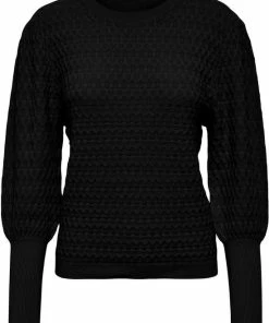 Only Trui Onlfaye Life L/s Pullover Cc Knt 15264797 Black Dames Maat - M