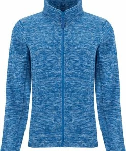 Merkloos Heather Kobalt Blauw Fleece Dames Vest Roly Artic Maat M