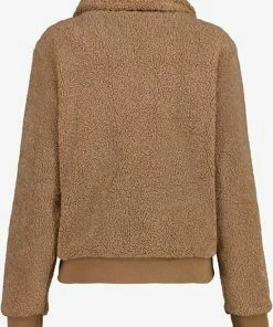 TwoDay Dames Teddy Bomber Jas - Bruin - Maat L -Exporteren dameskleding winkel 550x710 9