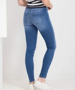 Only ONLBLUSH LIFE MID SKINNY REA12187 NOOS Medium Blue Denim Dames Jeans - Maat M X L32 -Exporteren dameskleding winkel 550x711 58