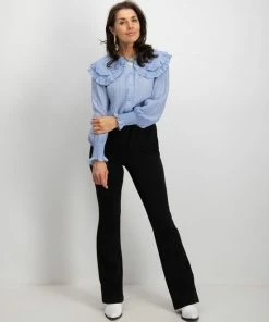 ONLY ONLROCKY MID FLARED PANT TLR Dames Broek - Maat L X L32 -Exporteren dameskleding winkel 550x711 65