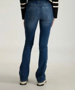 Only Jeans Onlblush Mid Flared Dnm Tai021 Noos 15264050 Dark Blue Denim Dames Maat - W32 X L32 -Exporteren dameskleding winkel 550x711 79