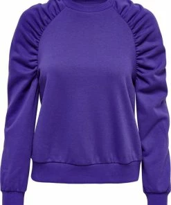 ONLY ONLEVERY L/S RUSHED SWEATSHIRT PNT Dames Trui - Maat XS