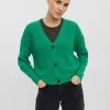 VERO MODA VMLEA LS V-NECK CUFF CARDIGAN NOOS Dames Vest - Maat S