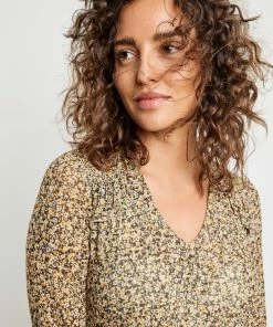 TAIFUN Dames Maxi-jurk Van Zachte Mesh Black Gemustert-42 -Exporteren dameskleding winkel 550x715 4