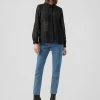 Vero Moda Blouse Vmgunilla L/s Oversize Shirt Vip 10280510 Black Dames Maat - L -Exporteren dameskleding winkel 550x718 1